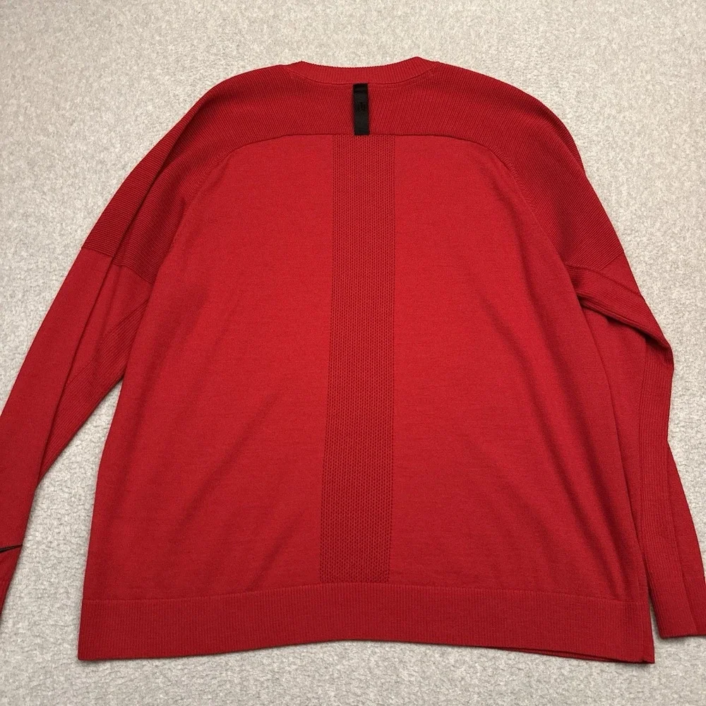 Nike Tiger Woods TW Collection Golf Sweater Mens XXL Red Wool Blend Crew CU9782‎